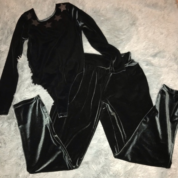𝅺Nwt Xs Victoria's Secret Bodysuit & Pants Velvet Ensemble - Picture 3 of 8